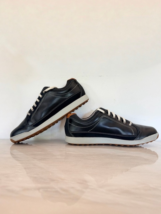 FootJoy Contour Casual Golf Shoes Men’s 10M Black Leather Spikeless 54244